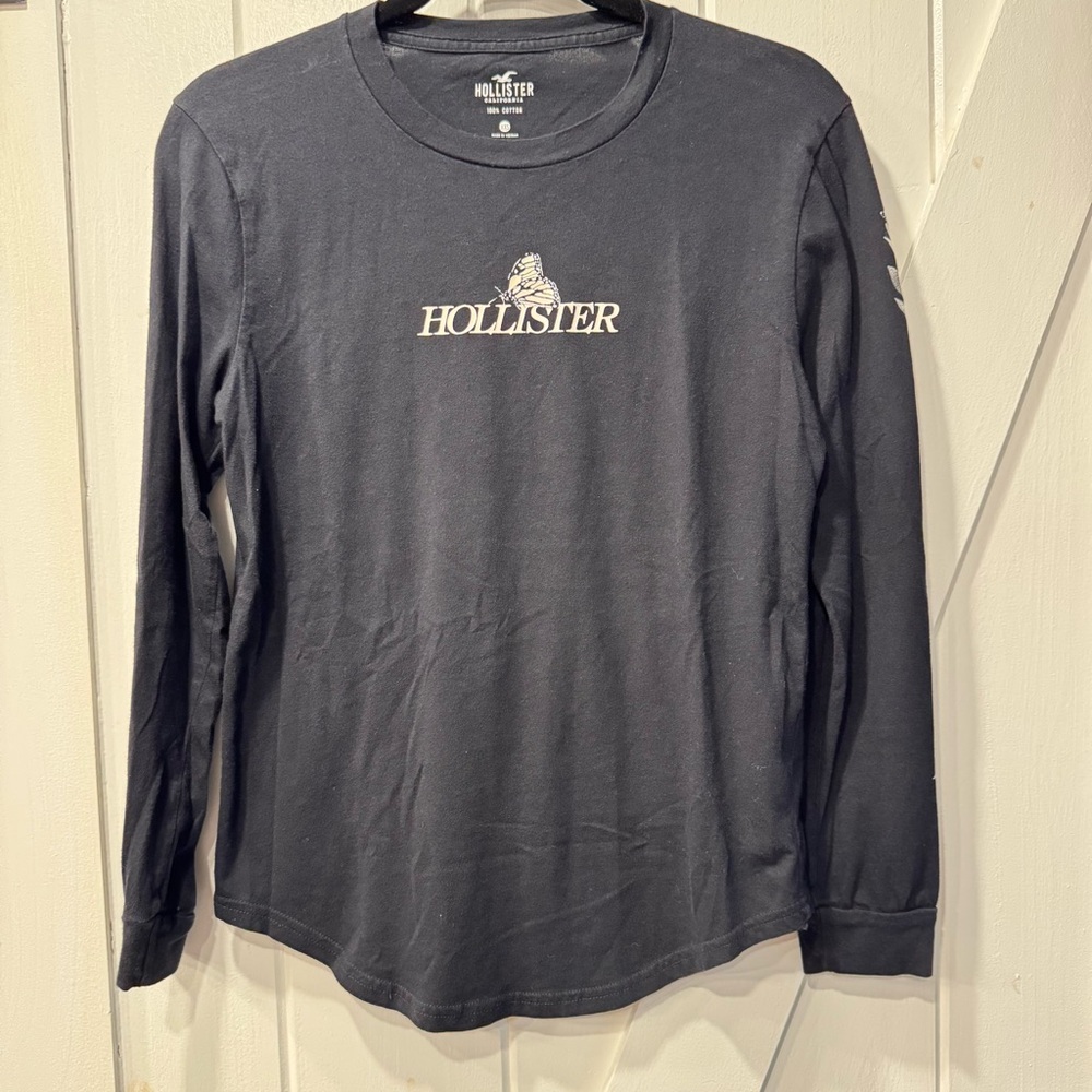 Hollister Women's Black Long Sleeve Tee Shirt ~ Size XXS